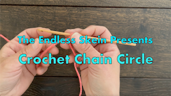 How to Work a Crochet Chain Circle -- Video Tutorial