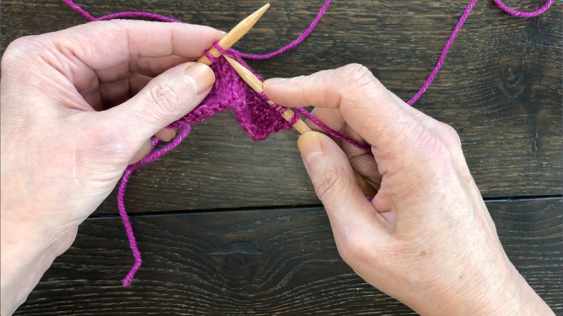 How to Work the Knit Stitch -- Video Tutorial