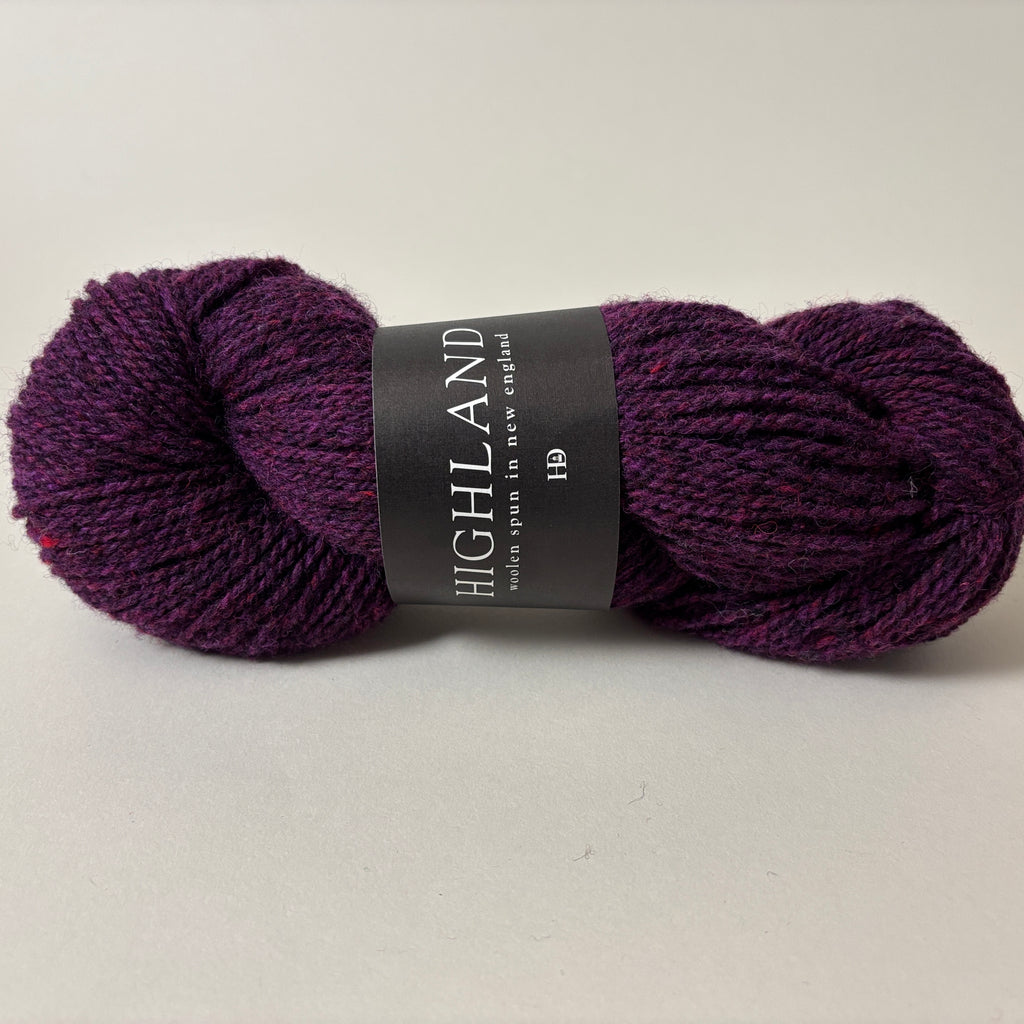 Harrisville Designs Highland yarn in Black Cherry