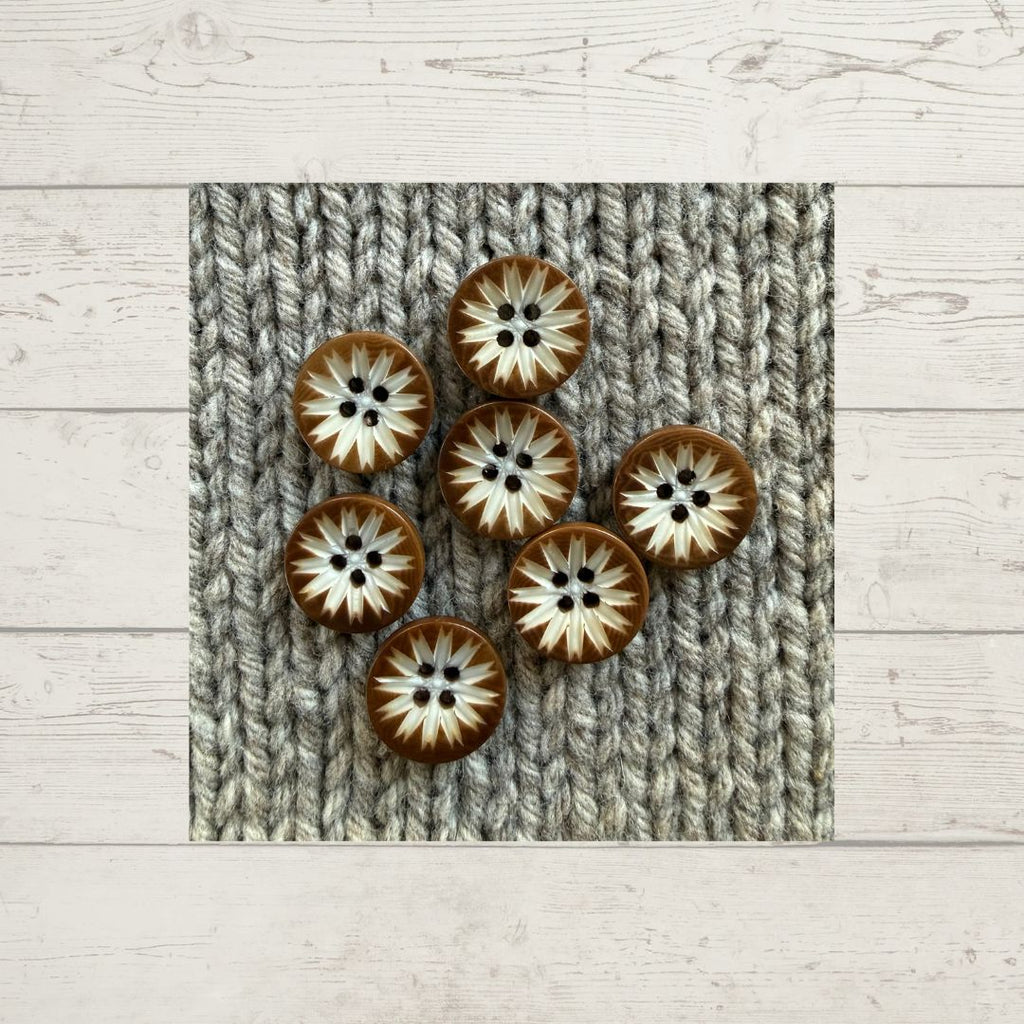 Flower Corozo Button