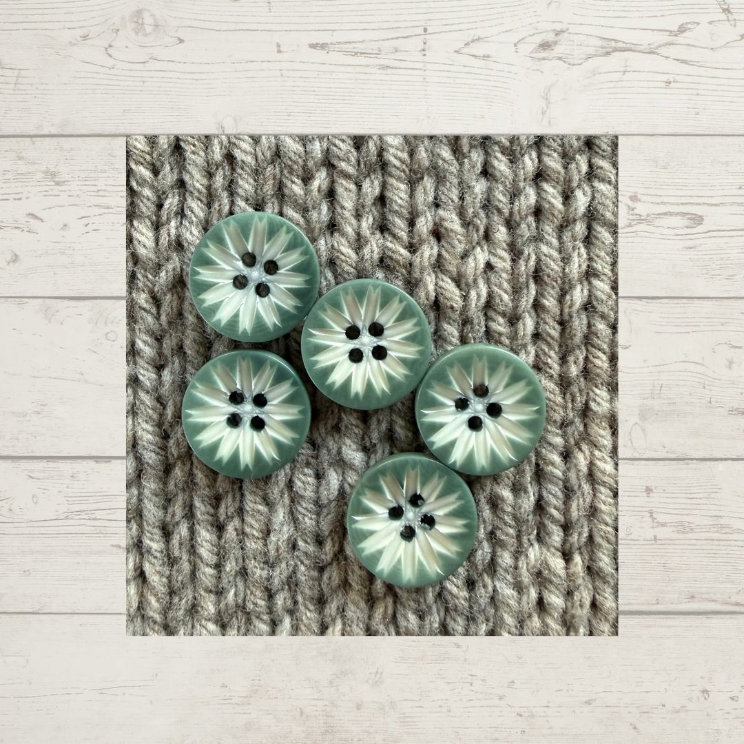 Flower Corozo Button