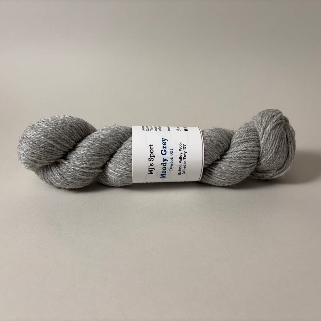 The Endless Skein MJ's Sport yarn in Moody Grey