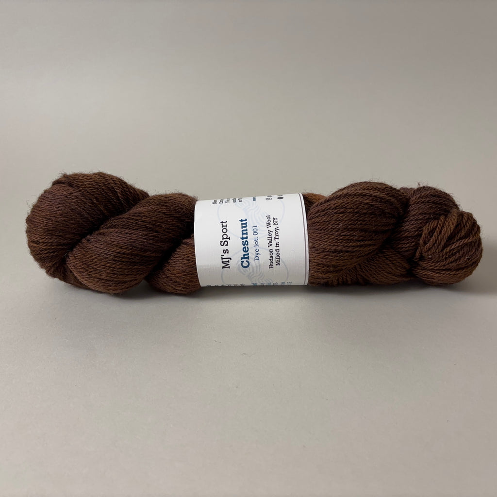 The Endless Skein MJ's Sport yarn in Chestnut