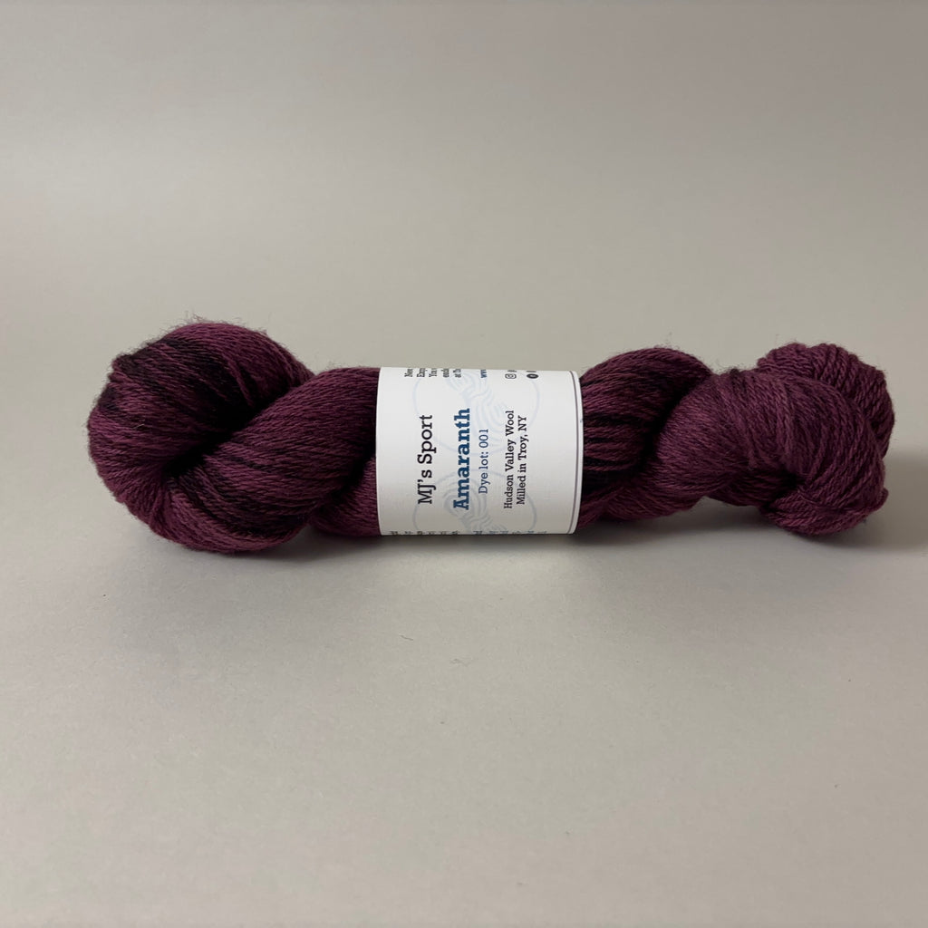 The Endless Skein MJ's Sport yarn in Amaranth