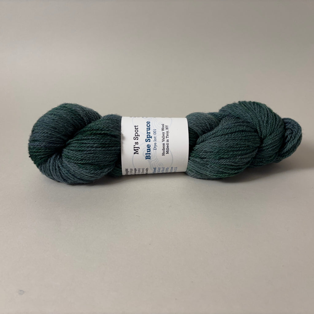 The Endless Skein MJ's Sport yarn in Blue Spruce