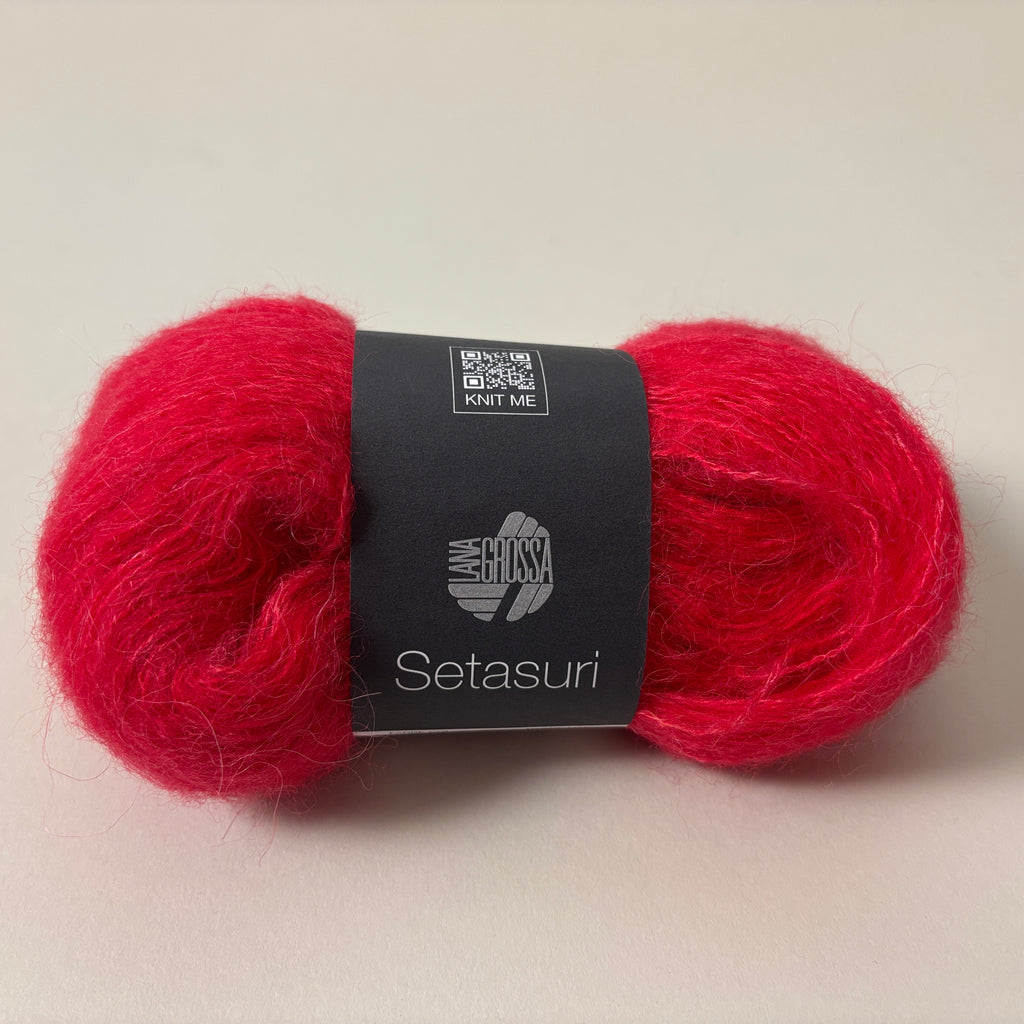 Lana Grossa Setasuri yarn in Red