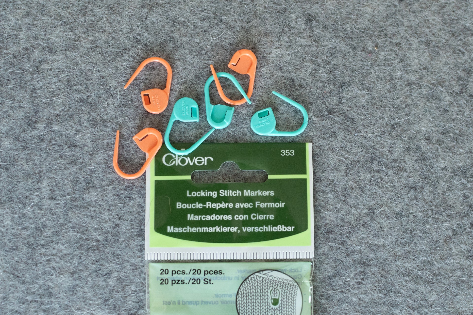 Clover Locking Stitch Markers, Regular size