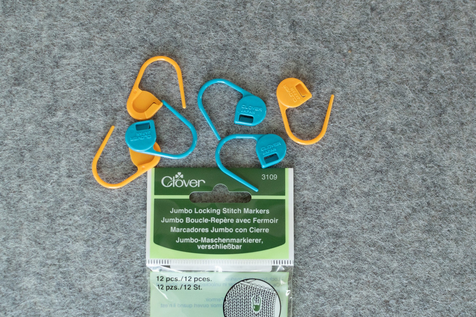 Clover Locking Stitch Markers, Jumbo size