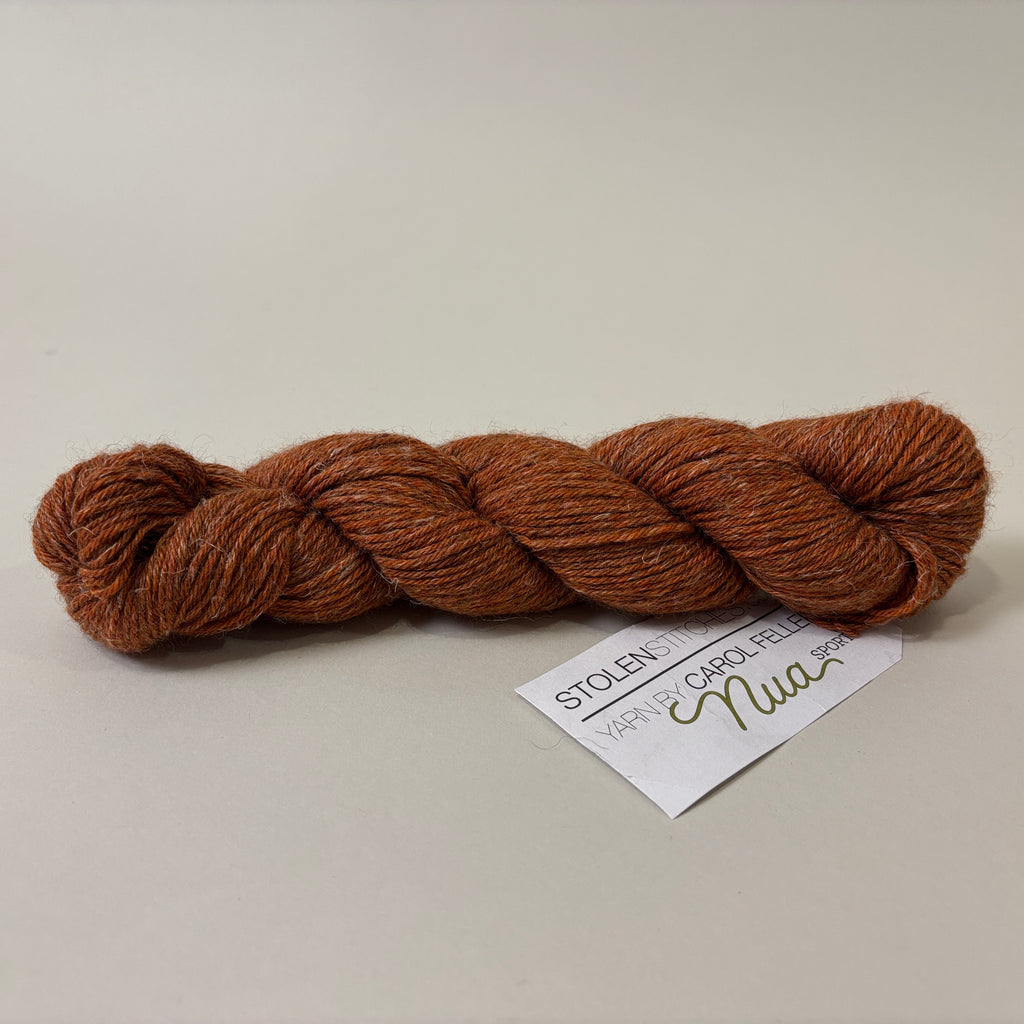 Stolen Stitches Nua Sport yarn in Harvest Moon 9816