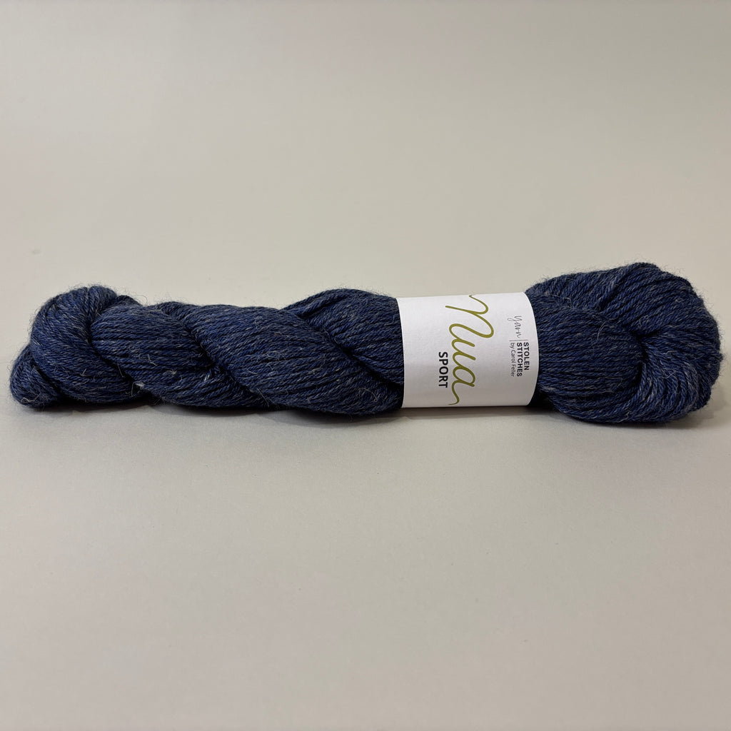 Stolen Stitches Nua Sport yarn in Late Night Blues 9811