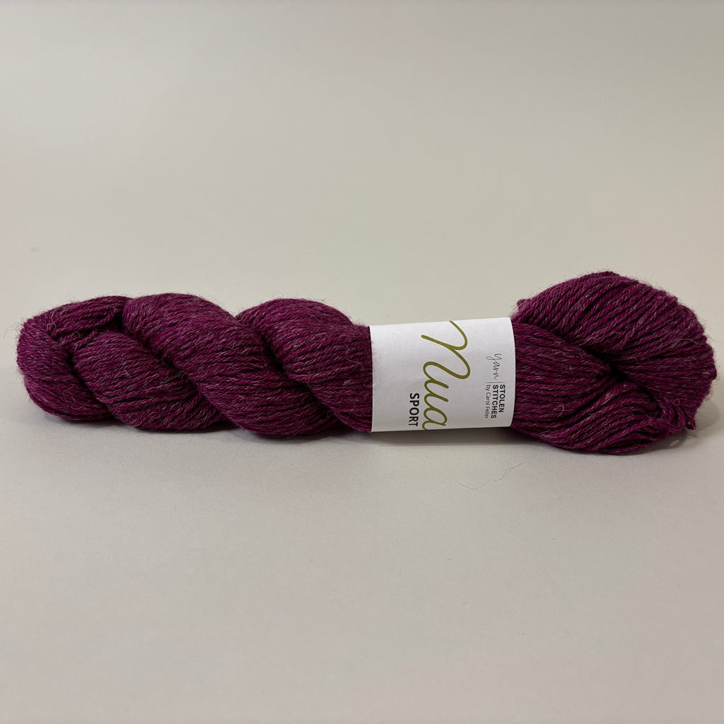 Stolen Stitches Nua Sport yarn in Cafe Flamingo 9812