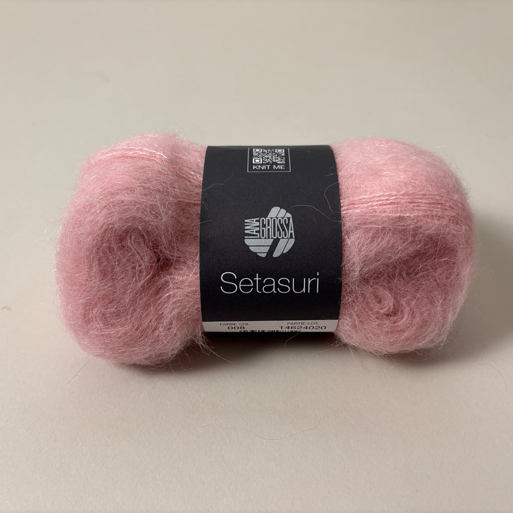 Lana Grossa Setasuri yarn in Pink