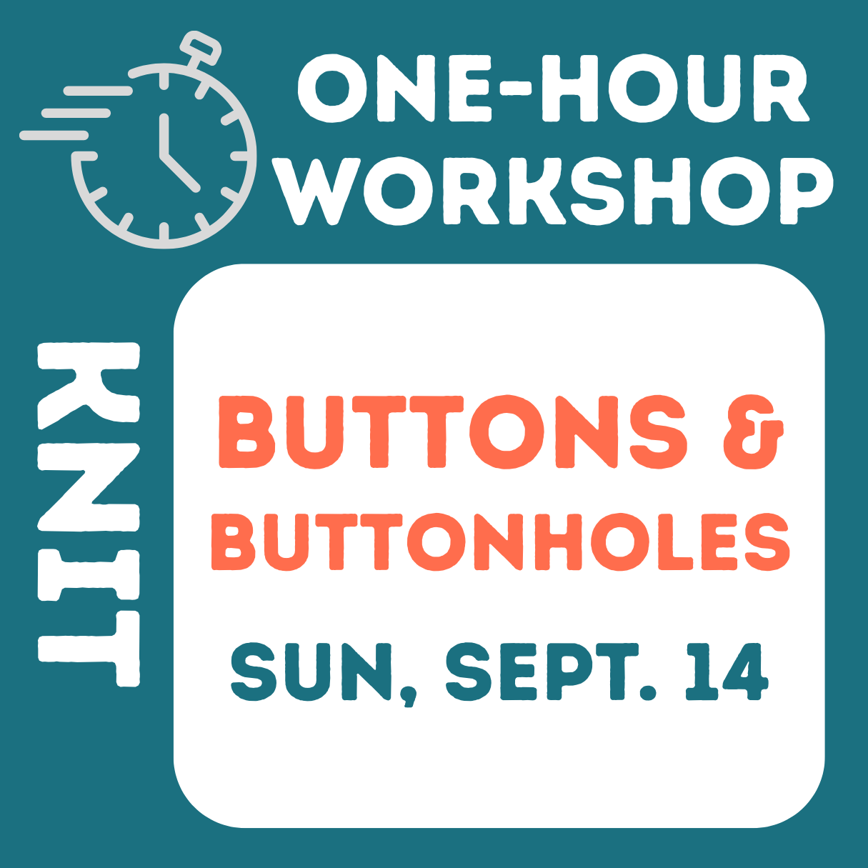 One Hour Workshops