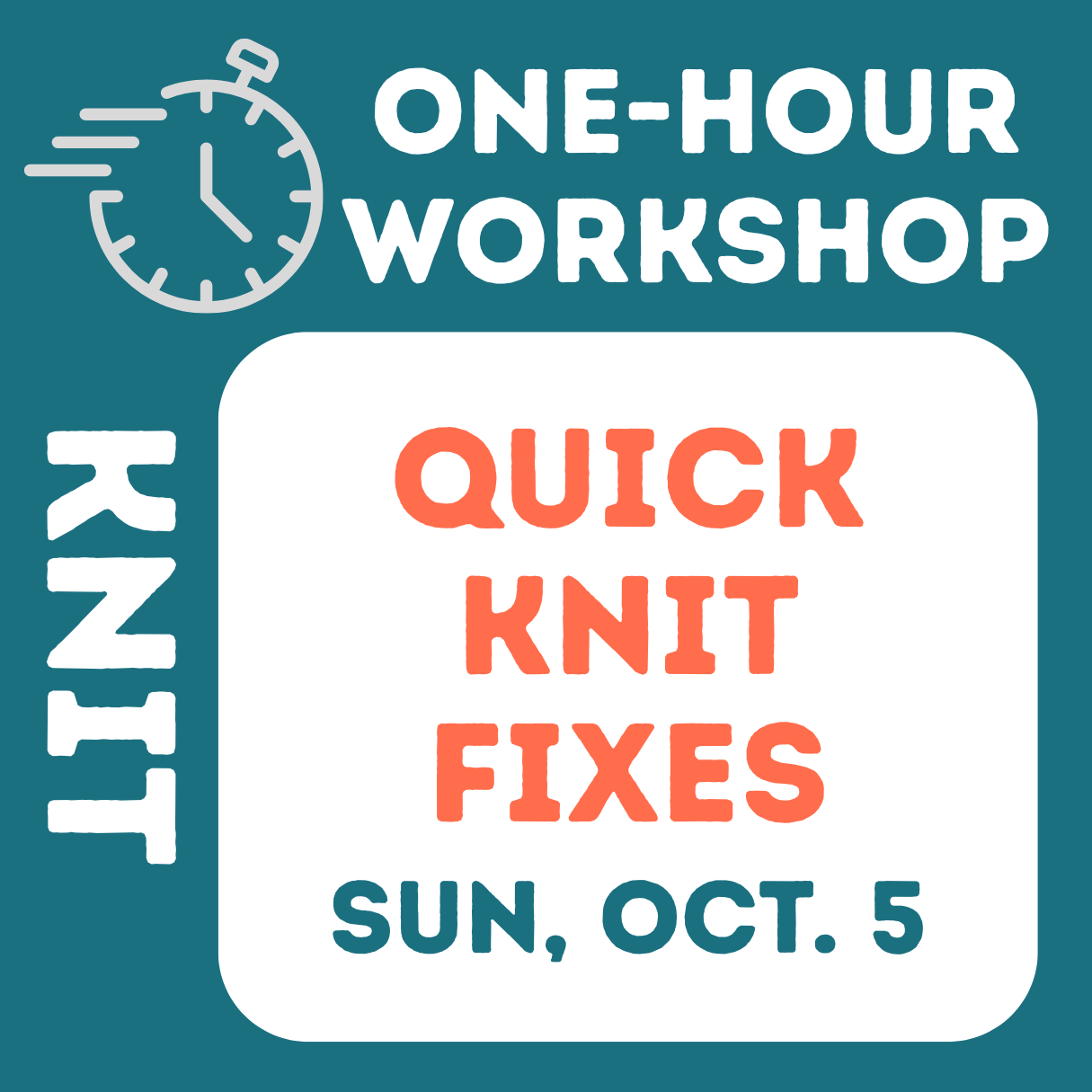 One Hour Workshops