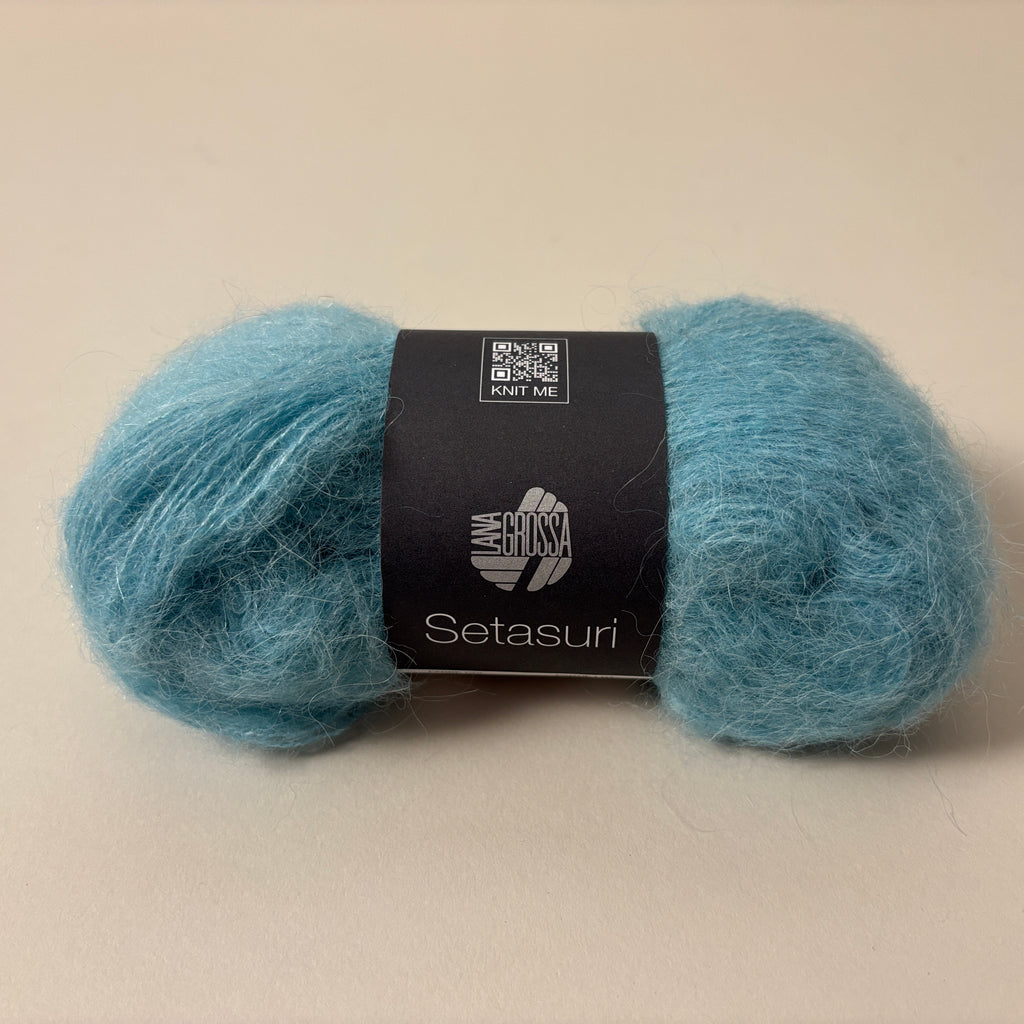 Lana Grossa Setasuri yarn in Light Teal