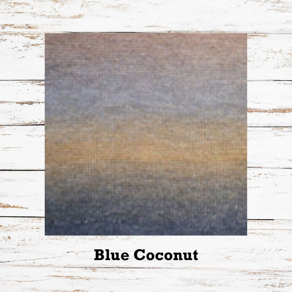 Blue coconut gradient colorway