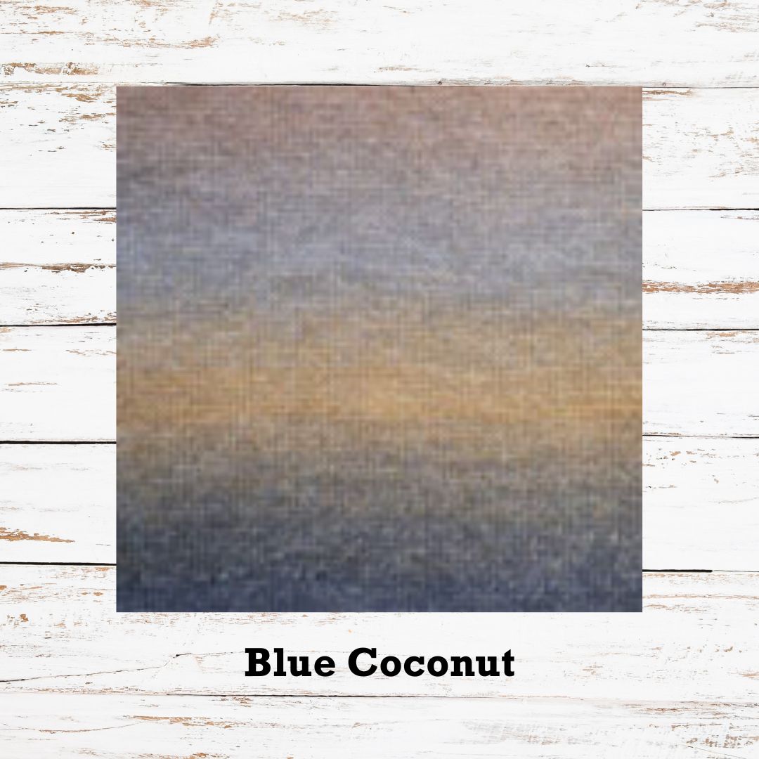 Blue coconut gradient colorway