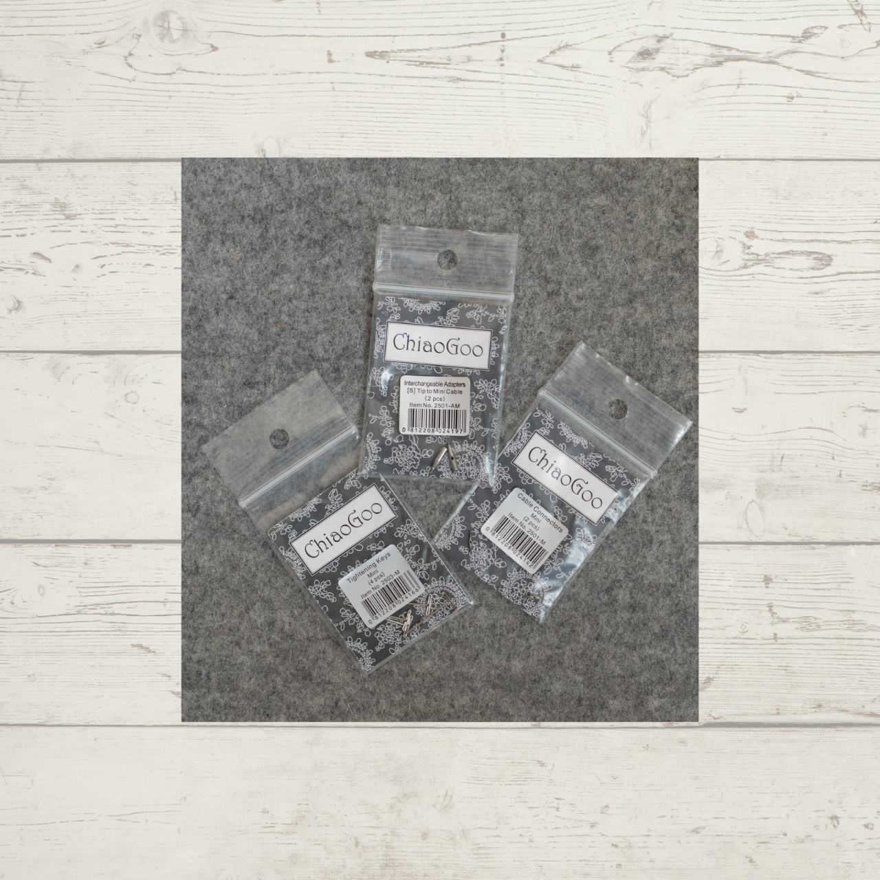 ChiaoGoo Interchangeables Accessories (End Stoppers, Cord Connectors, and Tightening Keys)