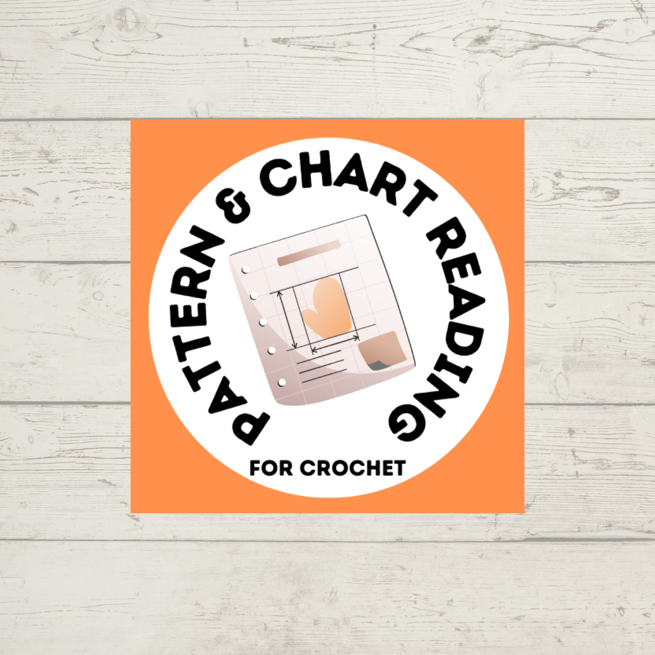 Pattern Reading for Crochet class -- picture shows a crochet pattern