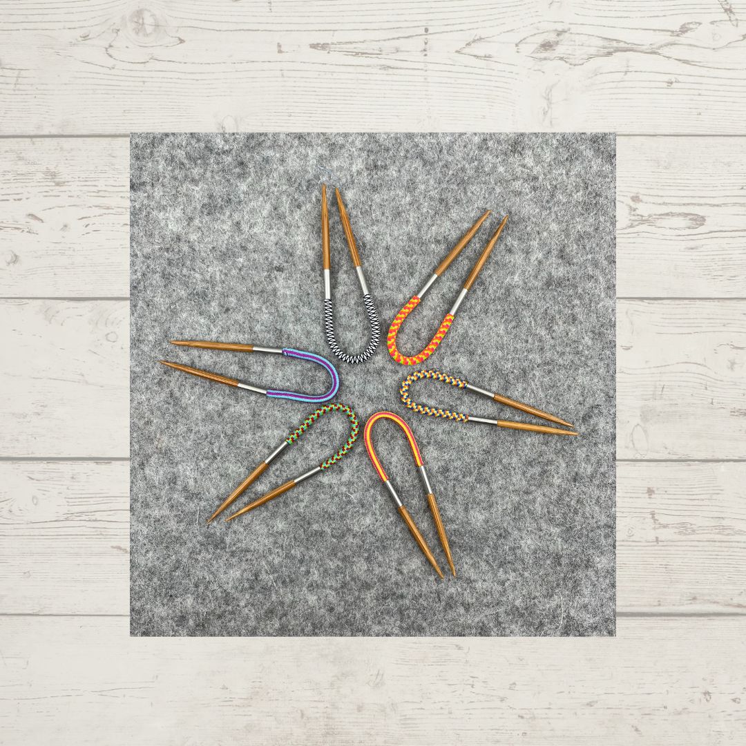 An assortment of patterned Flox Multi-tools, arranged in a star shape