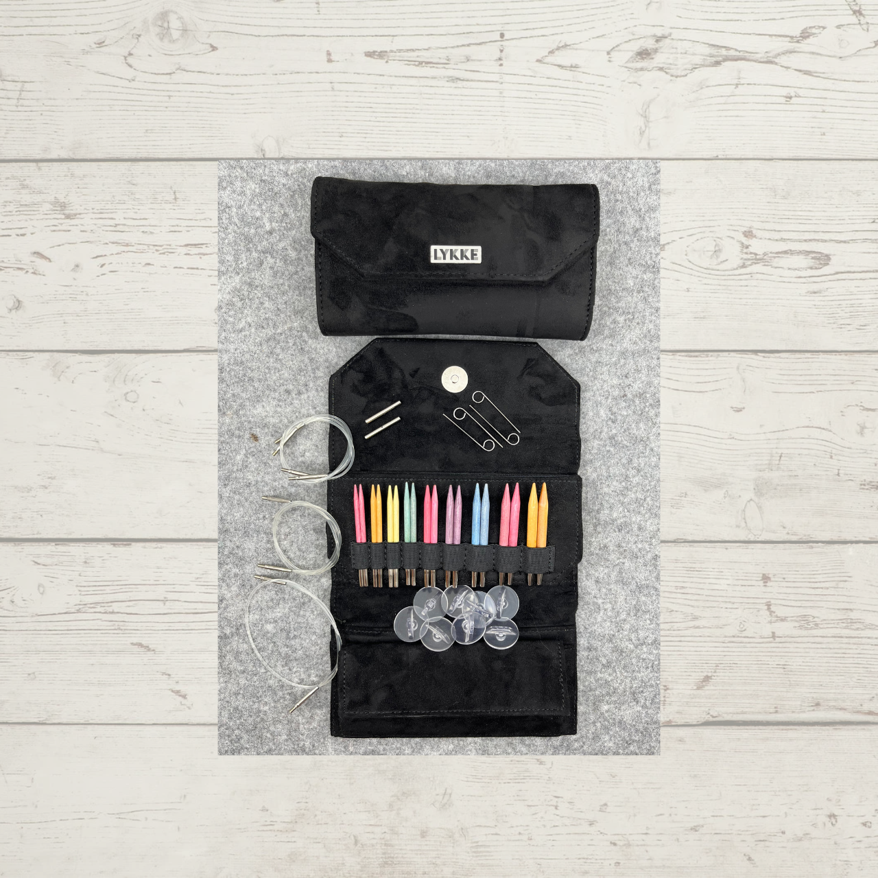 Lykke 3.5" Interchangeable Knitting Needle Set, shown in Colour