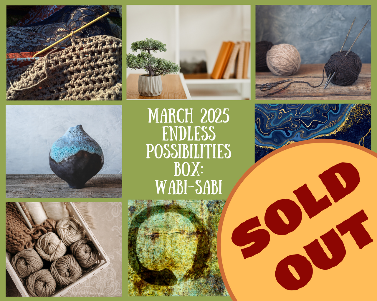 March 2025 Endless Possibilities Box: Wabi-Sabi -- SOLD OUT