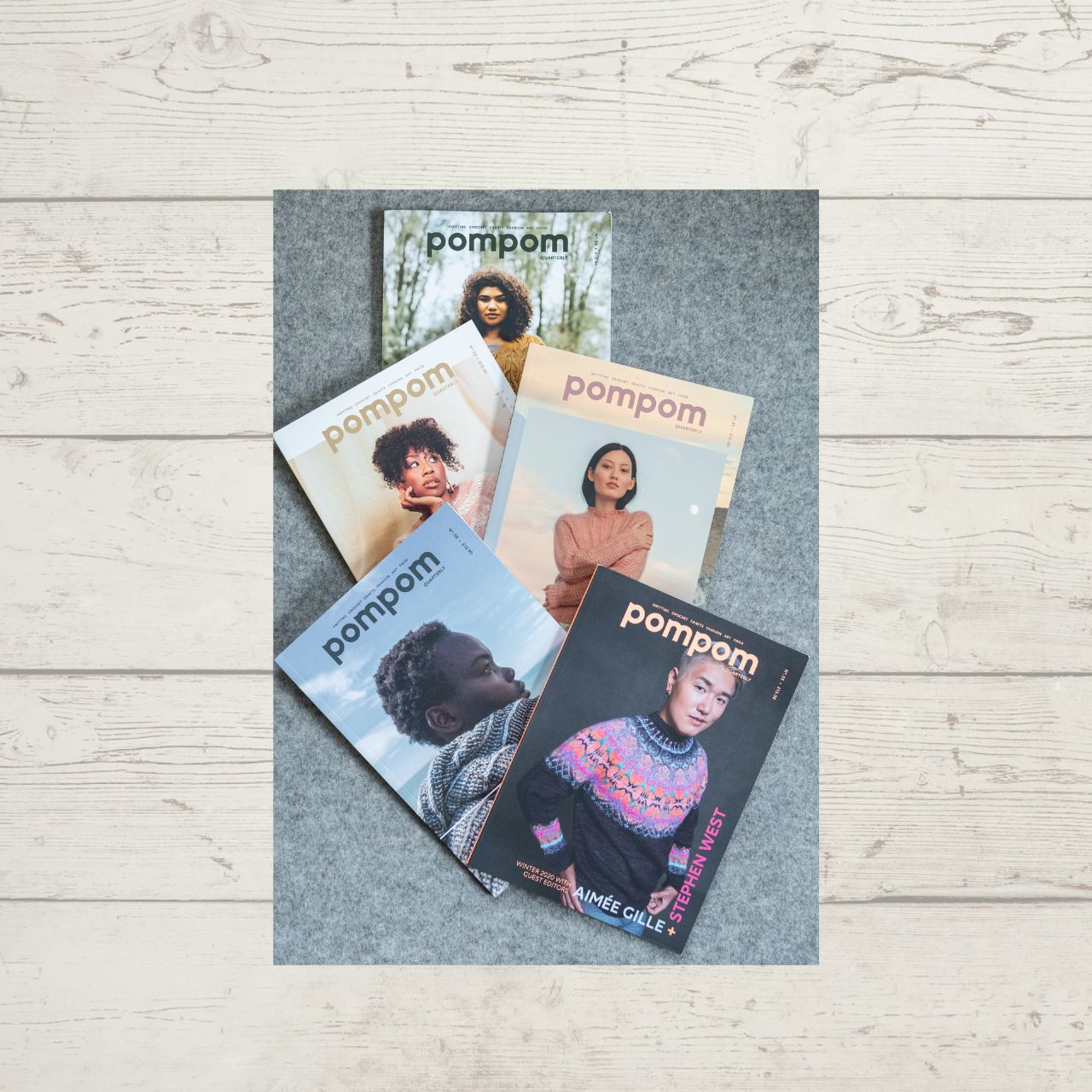 Several issues of Pom Pom Quarterly