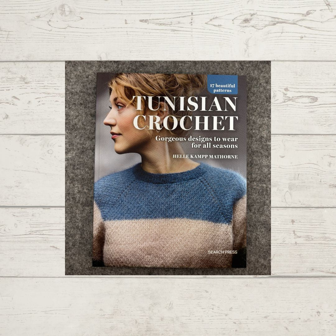 Tunisian Crochet book by Helle Kampp Mathorne